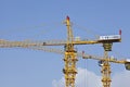 Cranes on a construction site, Beijing, China